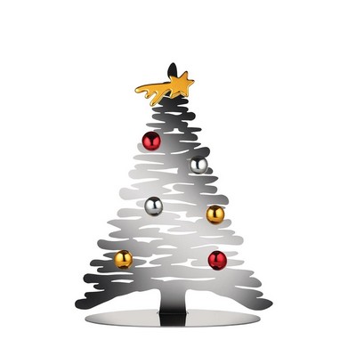 ALESSI Alessi-Bark for Christmas Decorazione in acciaio con magneti in porcellana